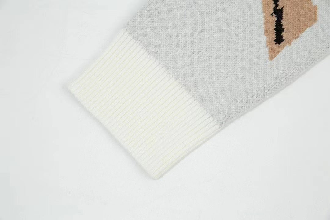 F Letter Knitted Sweater F Letter Knitted Sweater