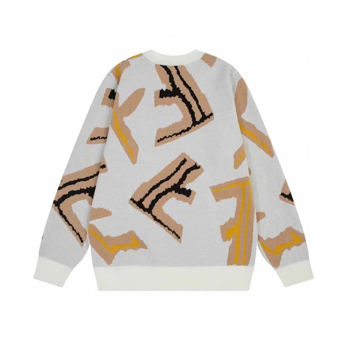 F Letter Knitted Sweater F Letter Knitted Sweater