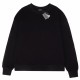 Collar Print Embroidered Sweatshirt Collar Print Embroidered Sweatshirt