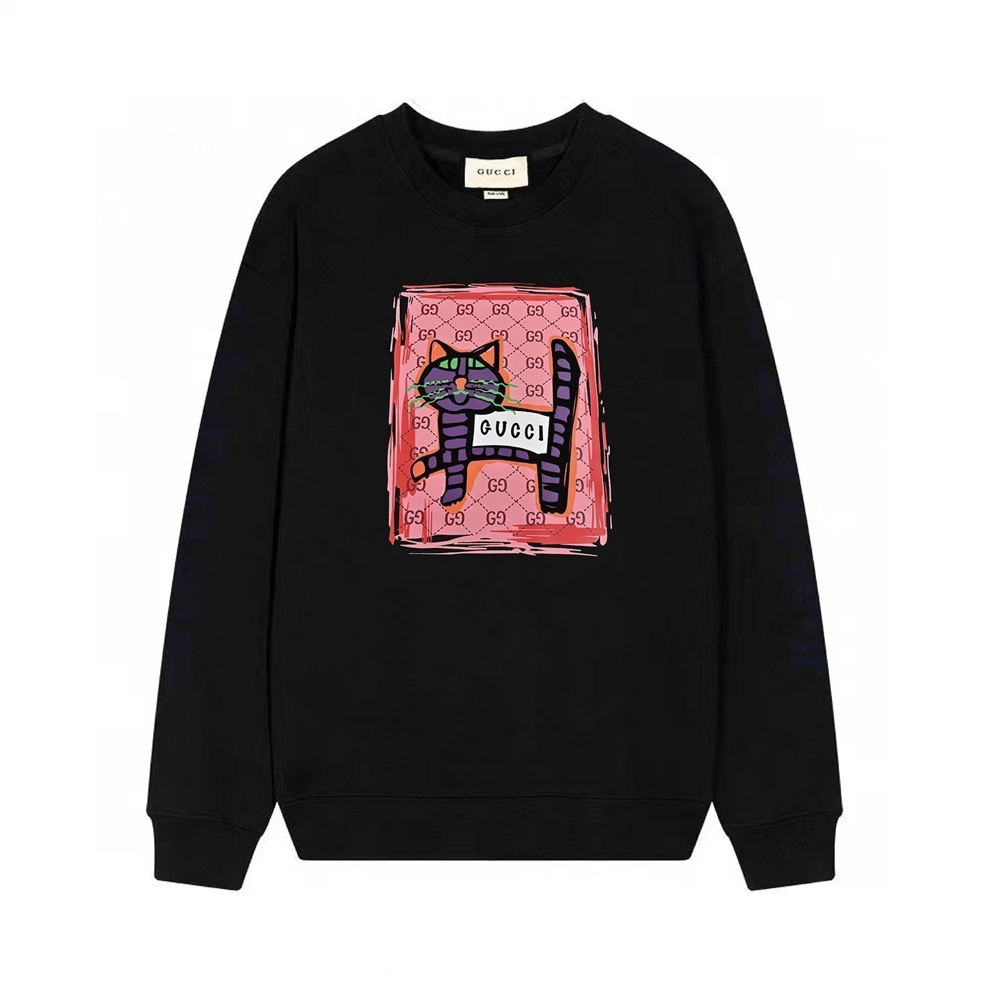 Cat Print Sweatshirt Cat Print Sweatshirt