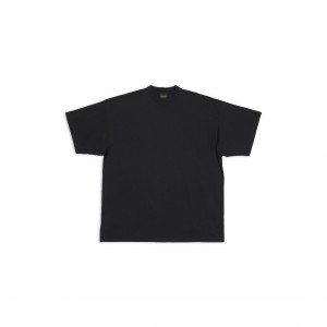 MEN'S T-SHIRT OVERSIZED IN BLACK(summer preferred)