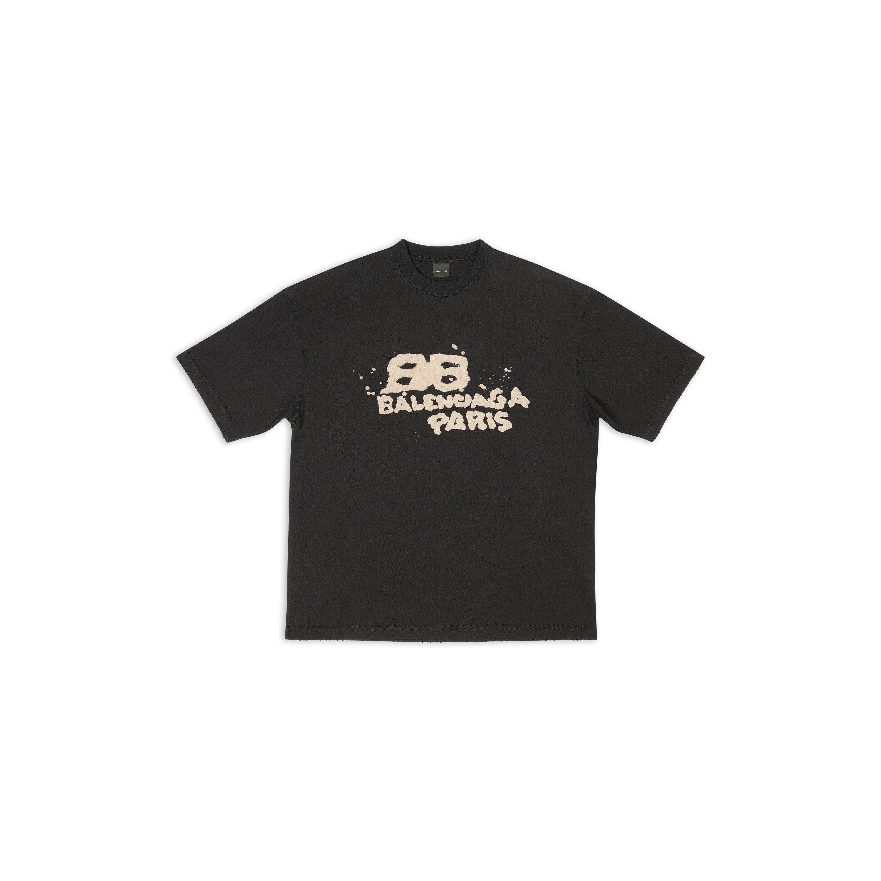 HAND DRAWN T-SHIRT MEDIUM FIT IN BLACK(summer preferred) HAND DRAWN T-SHIRT MEDIUM FIT IN BLACK(summer preferred)