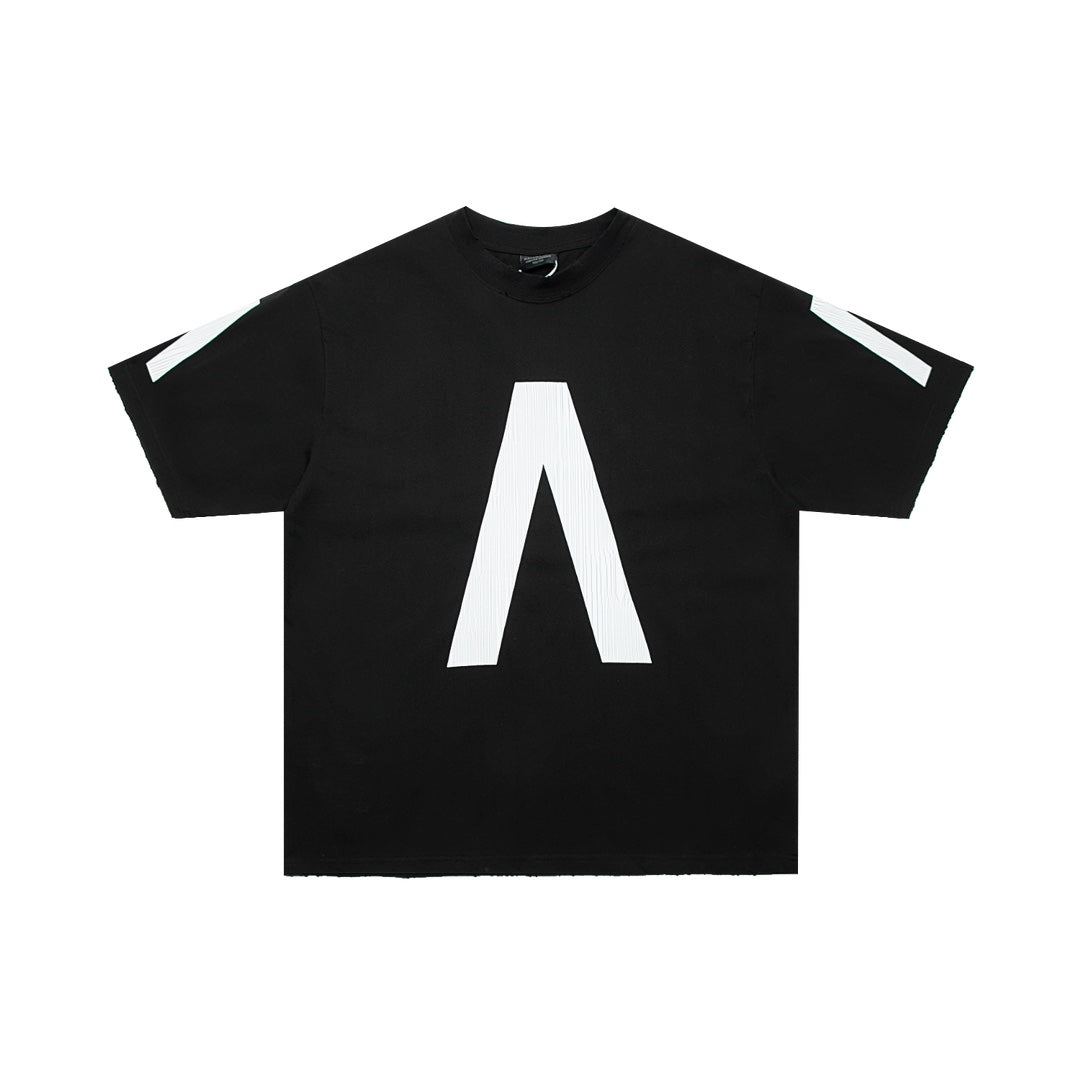 T-shirt oversized in light grey/red T-shirt oversized in light grey/red