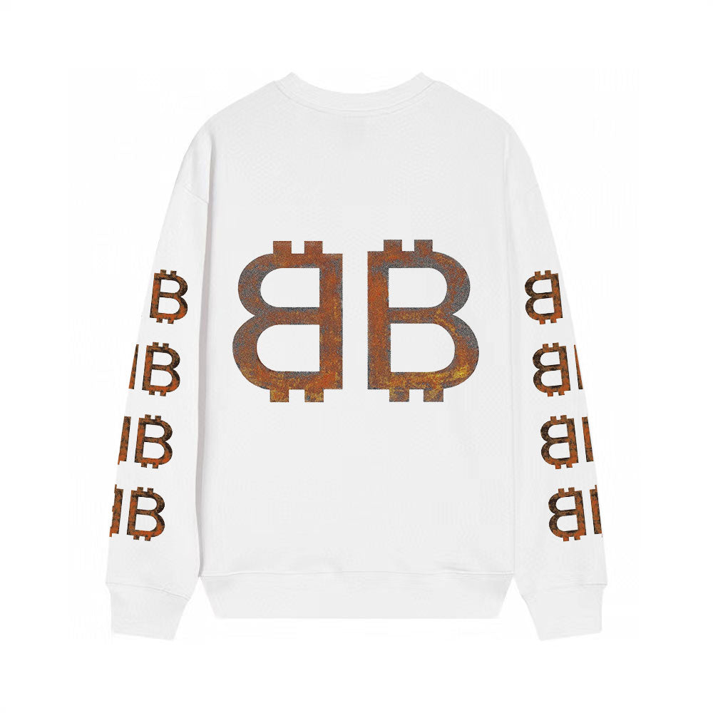 Vintage B Letter Print Sweatshirt Vintage B Letter Print Sweatshirt