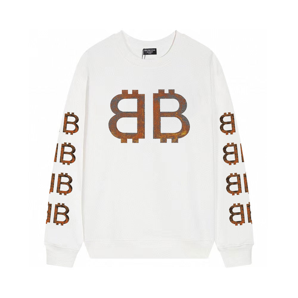 Vintage B Letter Print Sweatshirt Vintage B Letter Print Sweatshirt