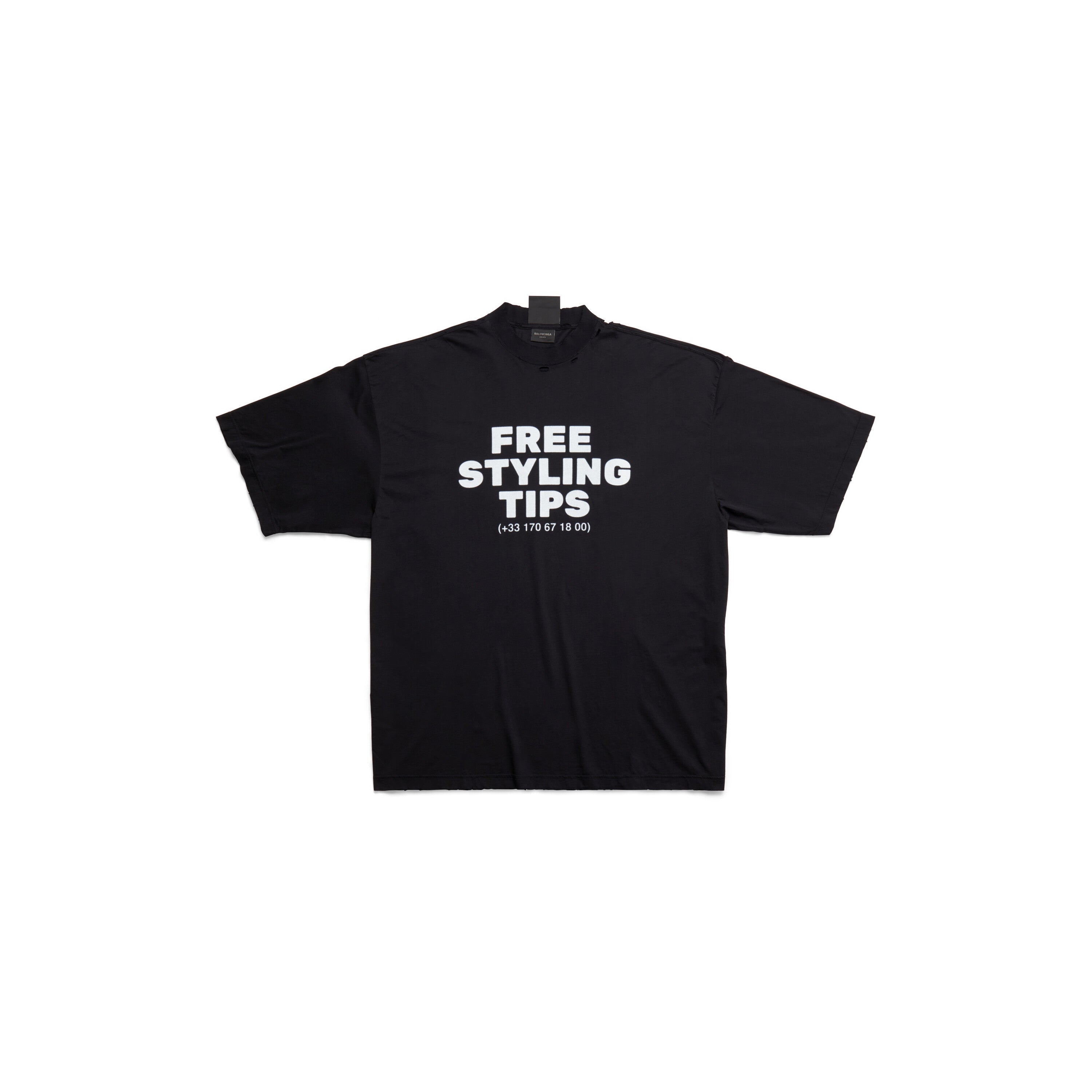 T-SHIRT LARGE FIT IN BLACK FADED T-SHIRT LARGE FIT IN BLACK FADED