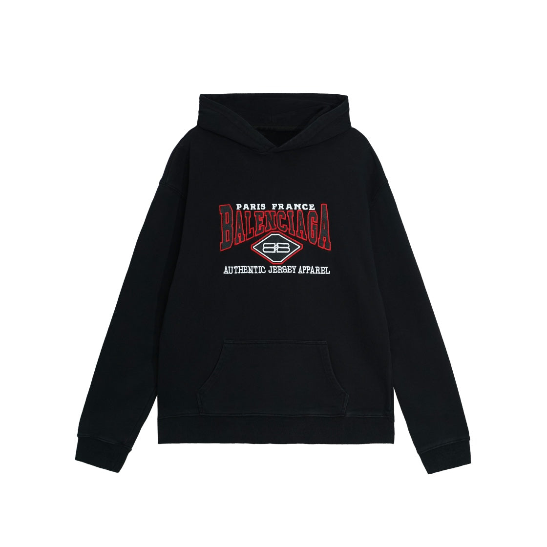 Red Paris Print Hoodie Red Paris Print Hoodie