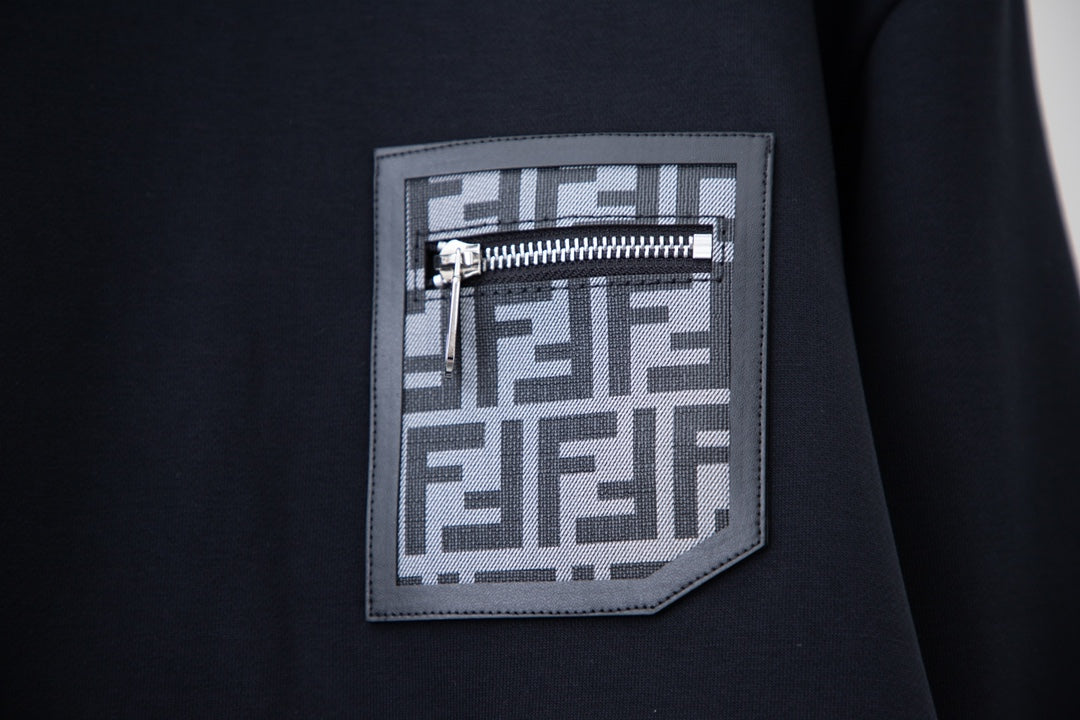 Zip Pocket At Chest Sweatshirt Zip Pocket At Chest Sweatshirt