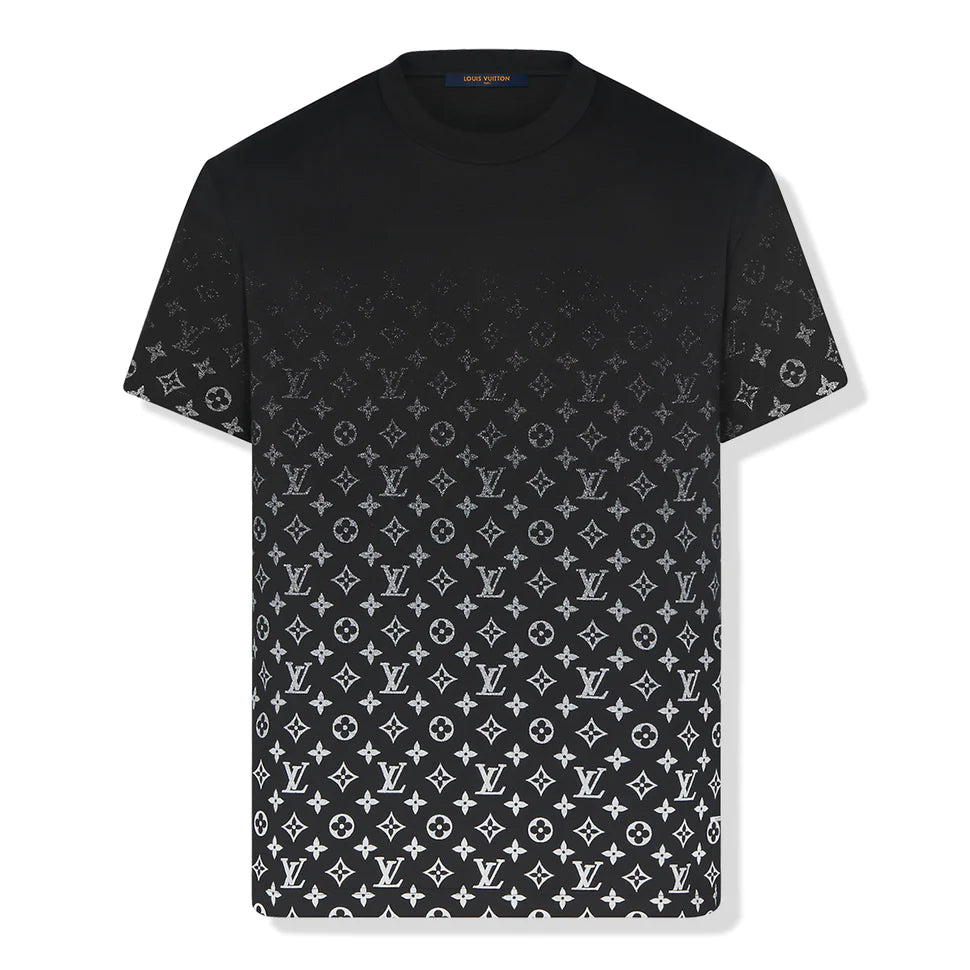 MONOGRAM GRADIENT BLACK WHITE T SHIRT MONOGRAM GRADIENT BLACK WHITE T SHIRT