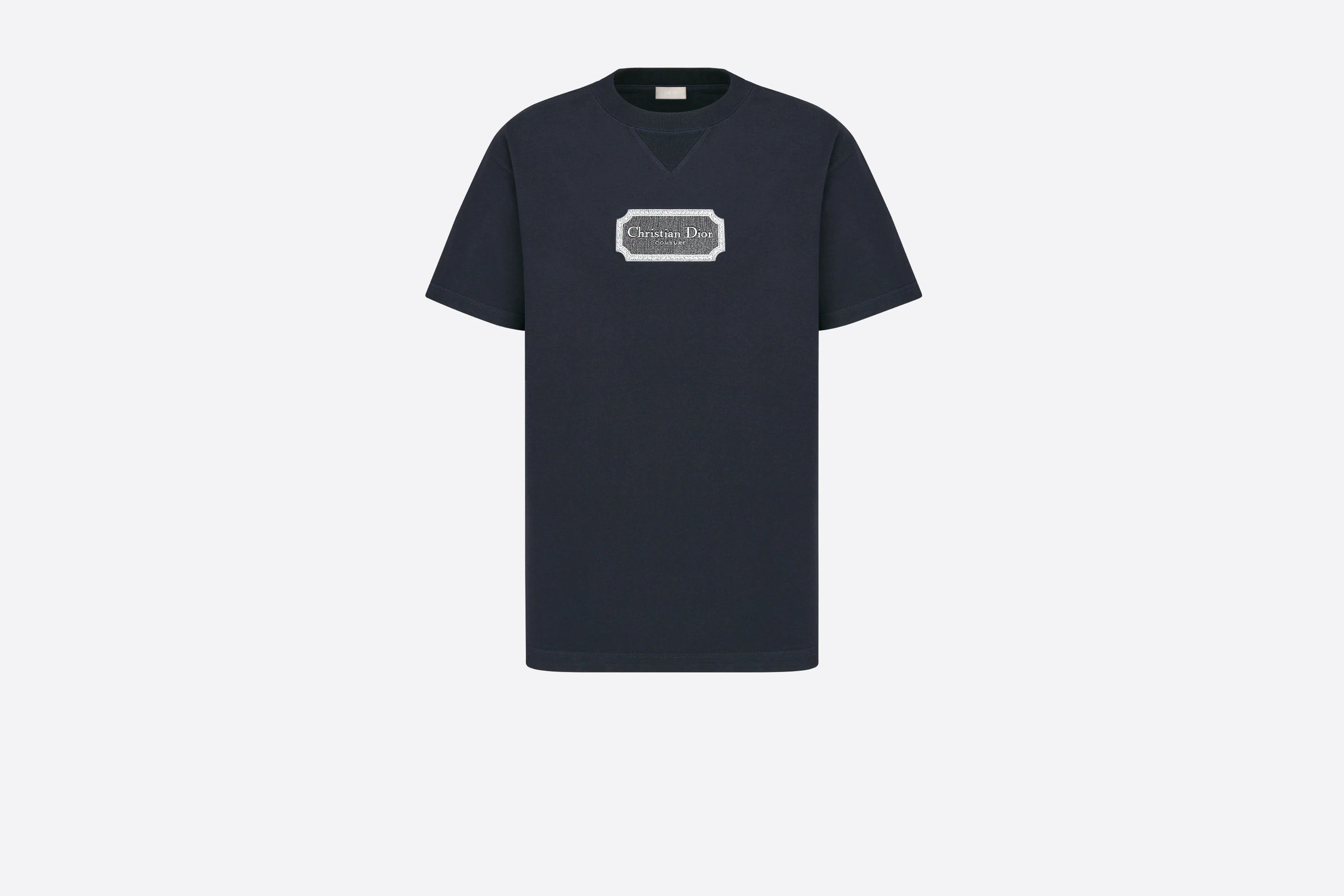 Rectangular Brand Print Crewneck T-Shirt Rectangular Brand Print Crewneck T-Shirt