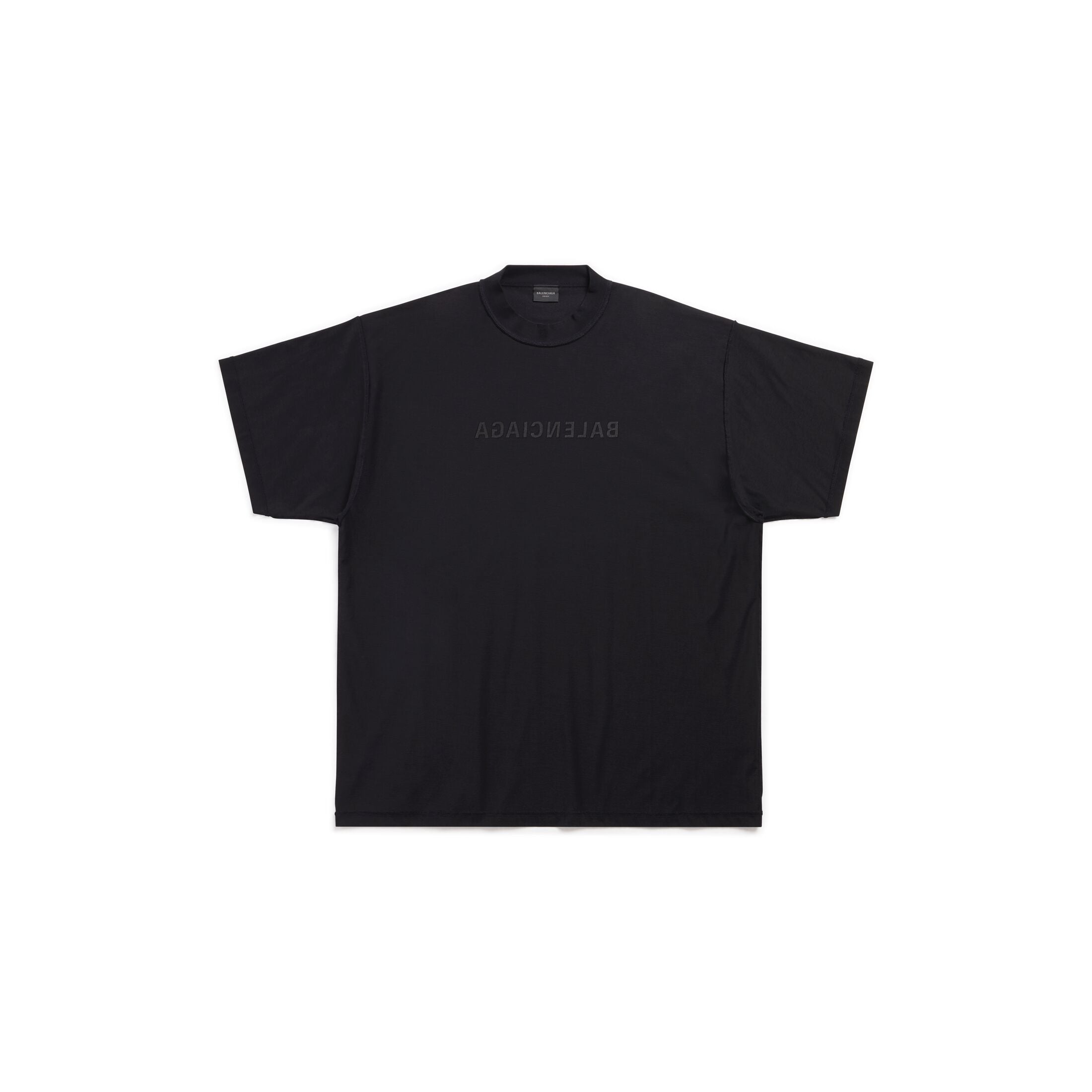 Mirror T-Shirt Oversized in black vintage jersey Mirror T-Shirt Oversized in black vintage jersey
