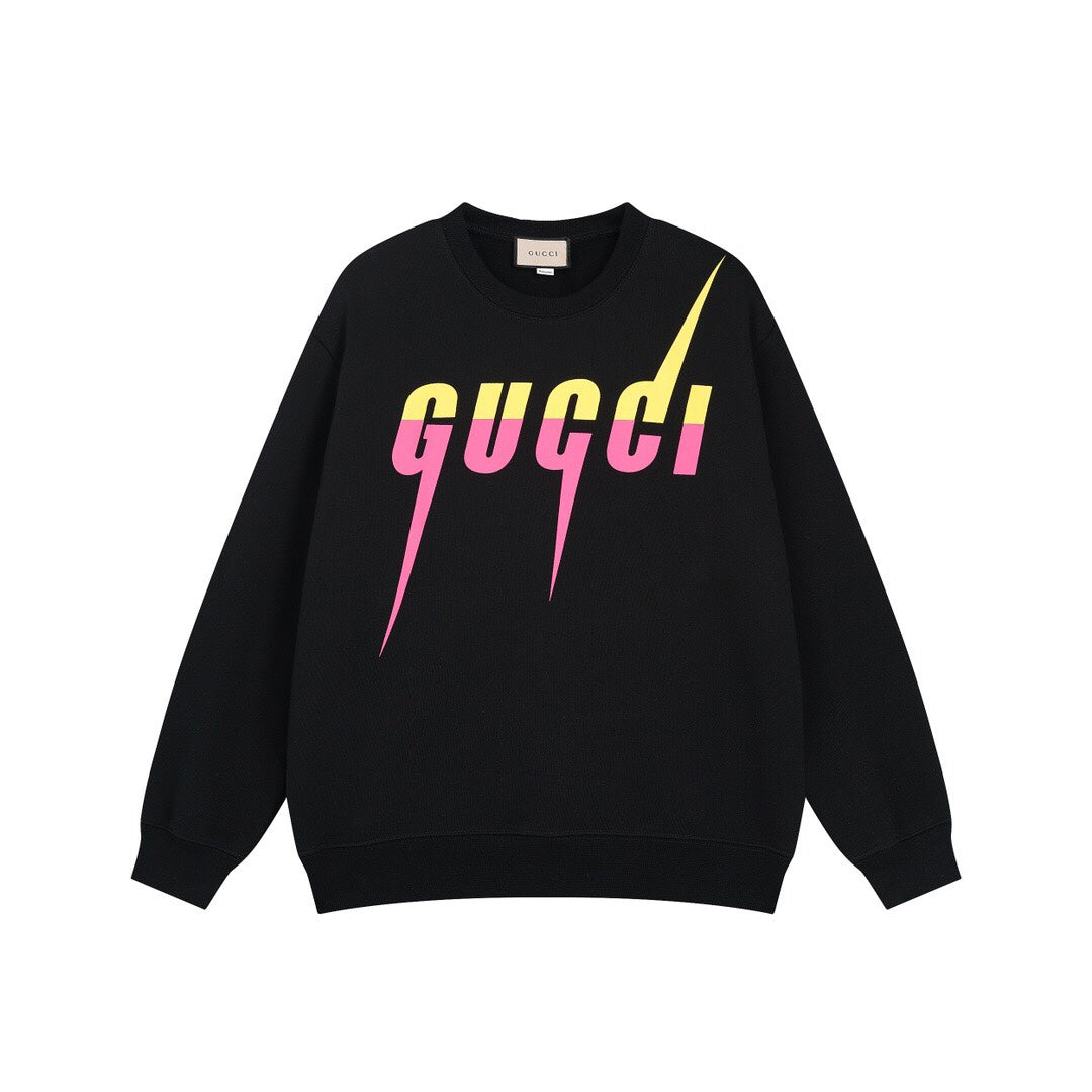Colorful Gradient Bladed Letter Hoodie Colorful Gradient Bladed Letter Hoodie