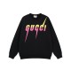 Colorful Gradient Bladed Letter Hoodie Colorful Gradient Bladed Letter Hoodie