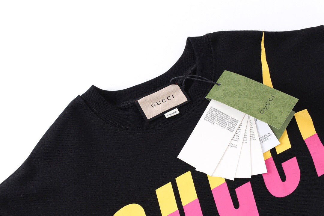Colorful Gradient Bladed Letter Hoodie Colorful Gradient Bladed Letter Hoodie