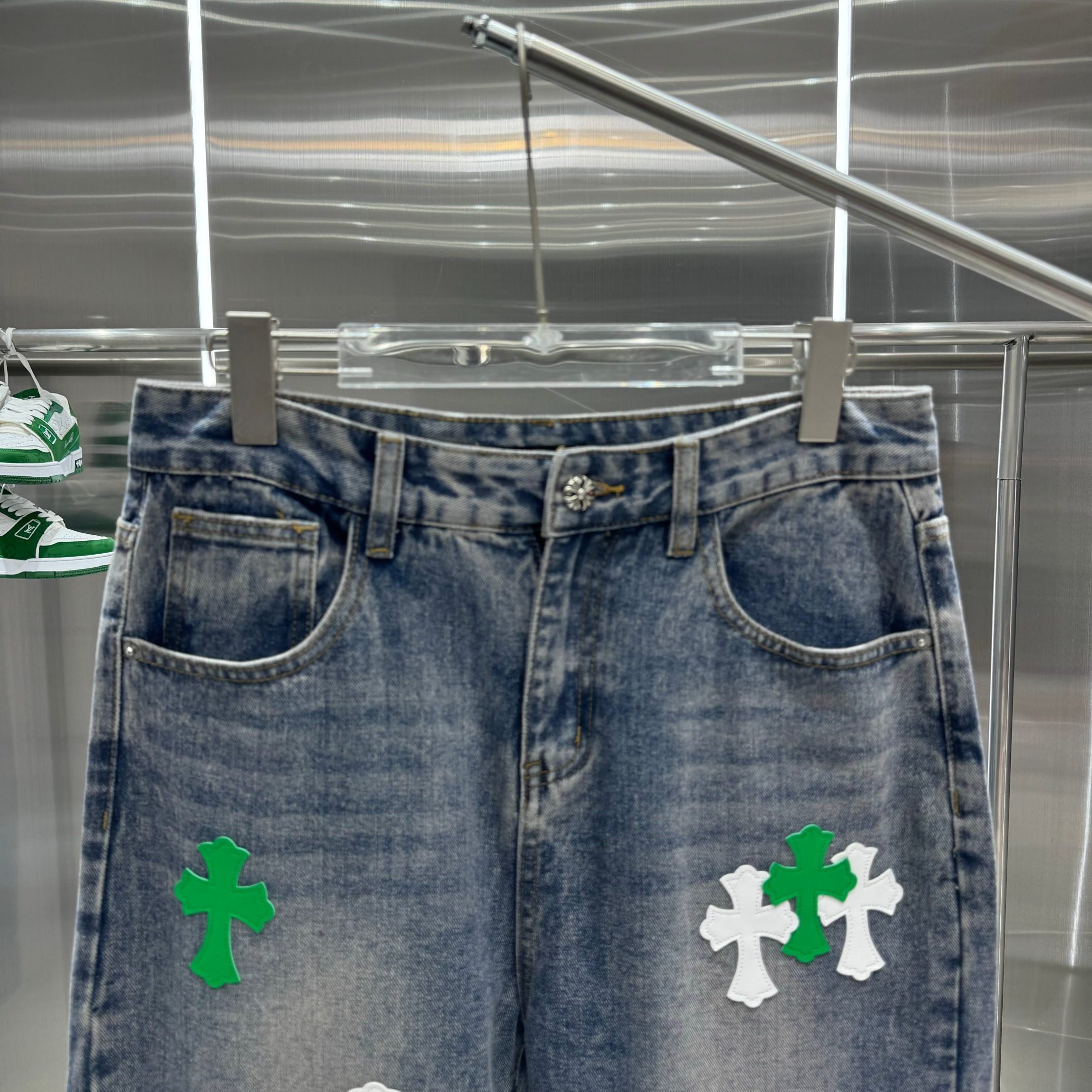 0617 New cargo style printed jeans 0617 New cargo style printed jeans