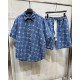 Full printed denim suit Full printed denim suit
