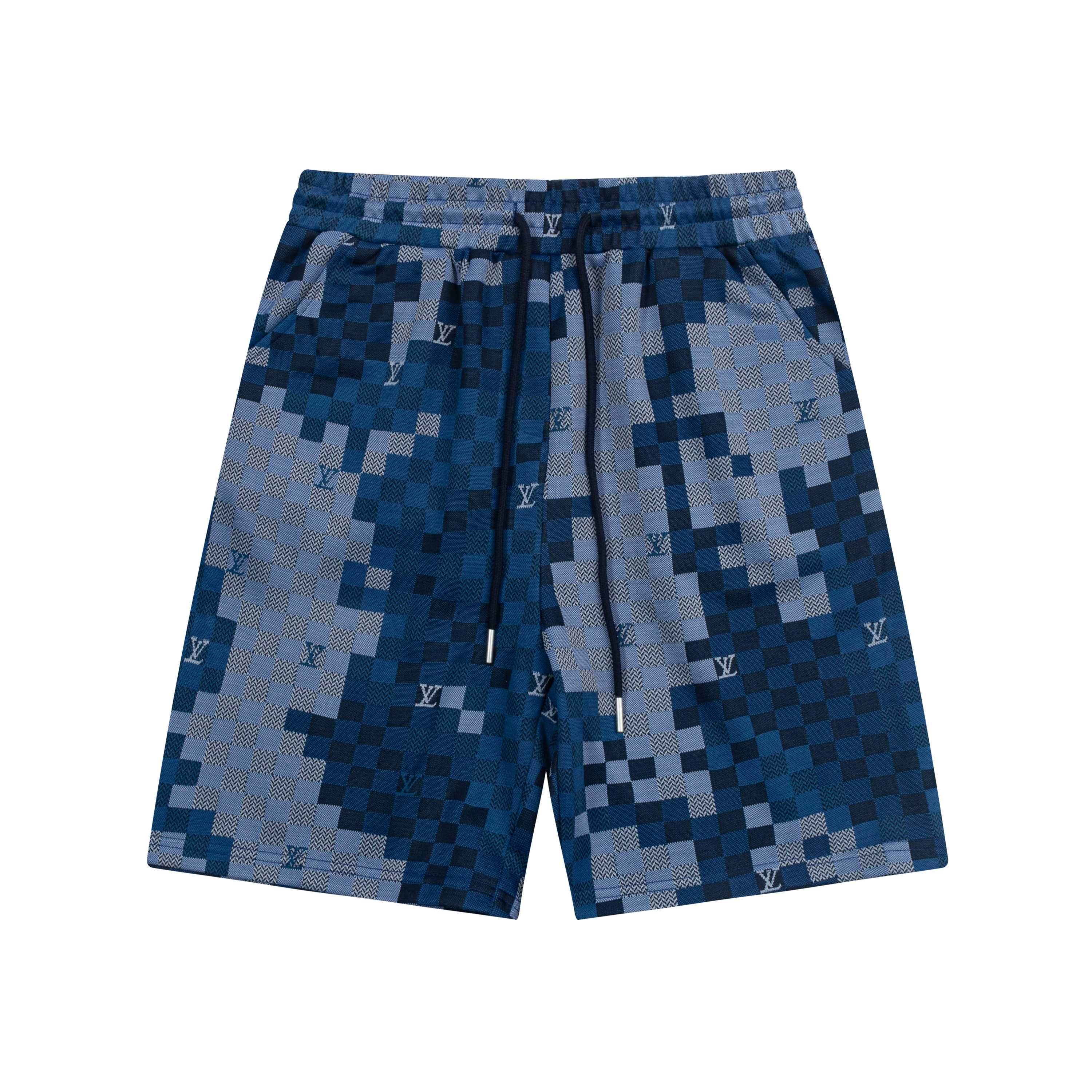 Personality grid knitted shorts Personality grid knitted shorts