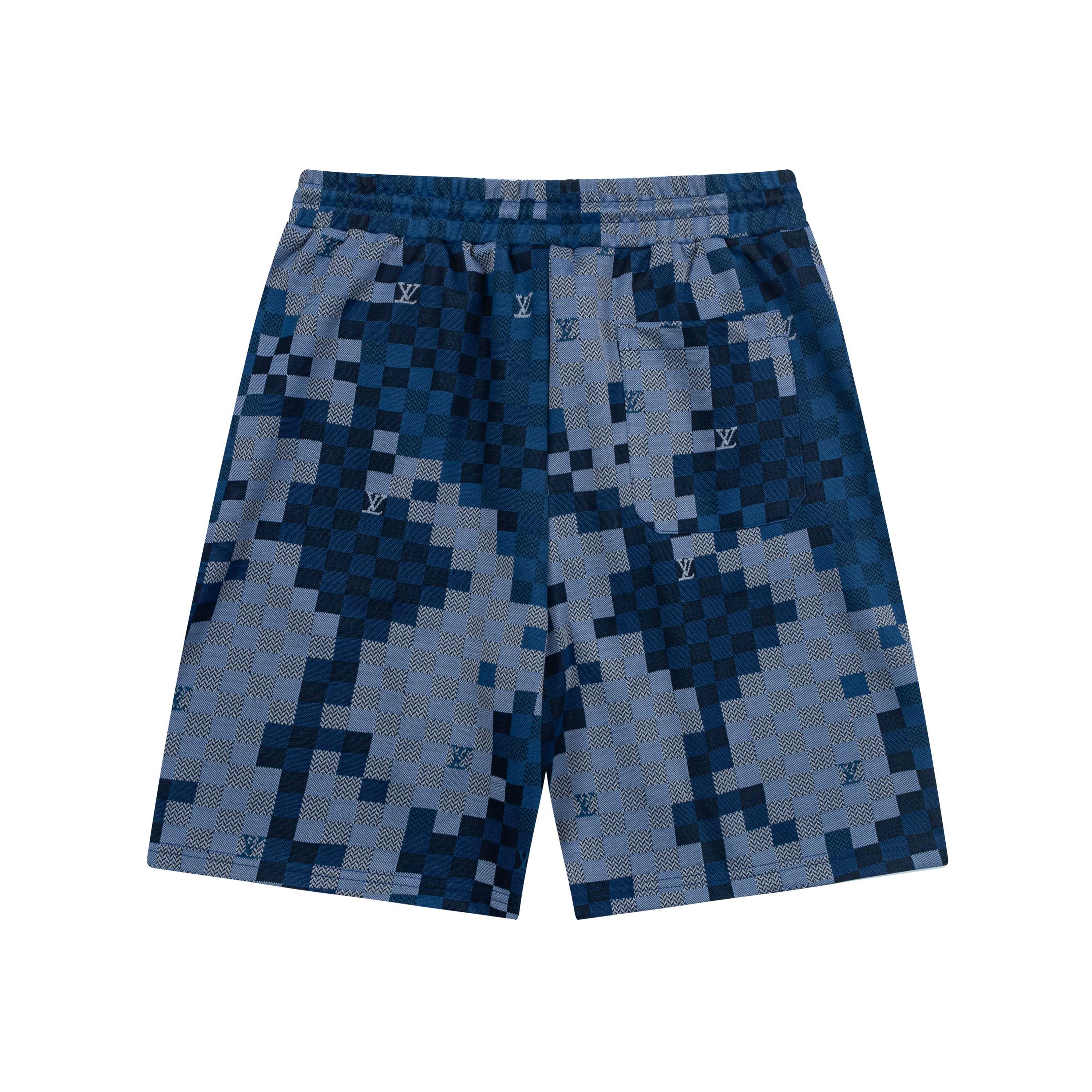 Personality grid knitted shorts Personality grid knitted shorts