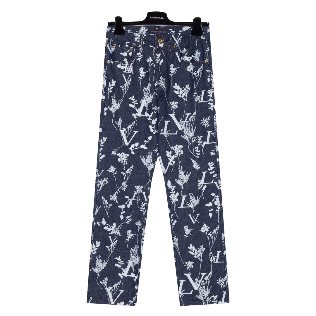Wheat ears and leaves jacquard jeans Wheat ears and leaves jacquard jeans