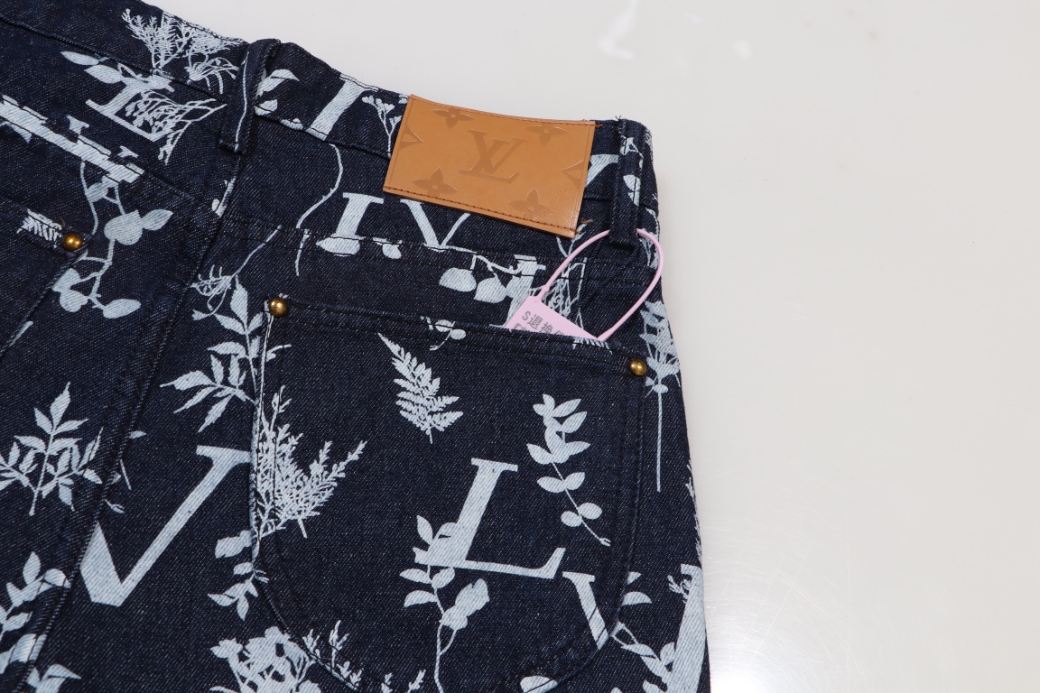 Wheat ears and leaves jacquard jeans Wheat ears and leaves jacquard jeans
