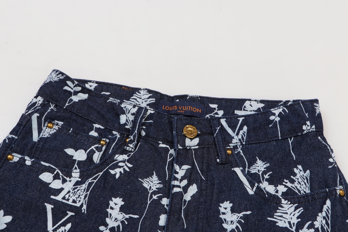 Wheat ears and leaves jacquard jeans Wheat ears and leaves jacquard jeans