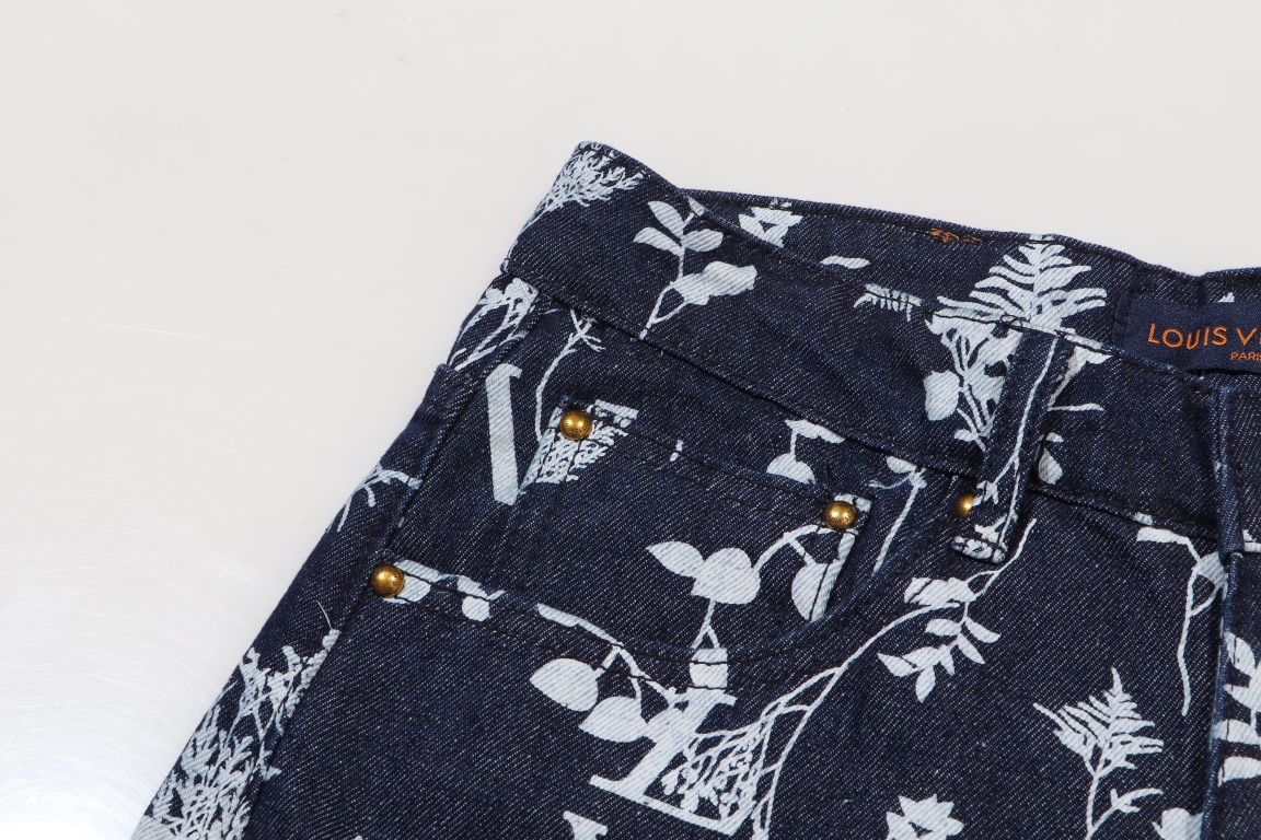 Wheat ears and leaves jacquard jeans Wheat ears and leaves jacquard jeans