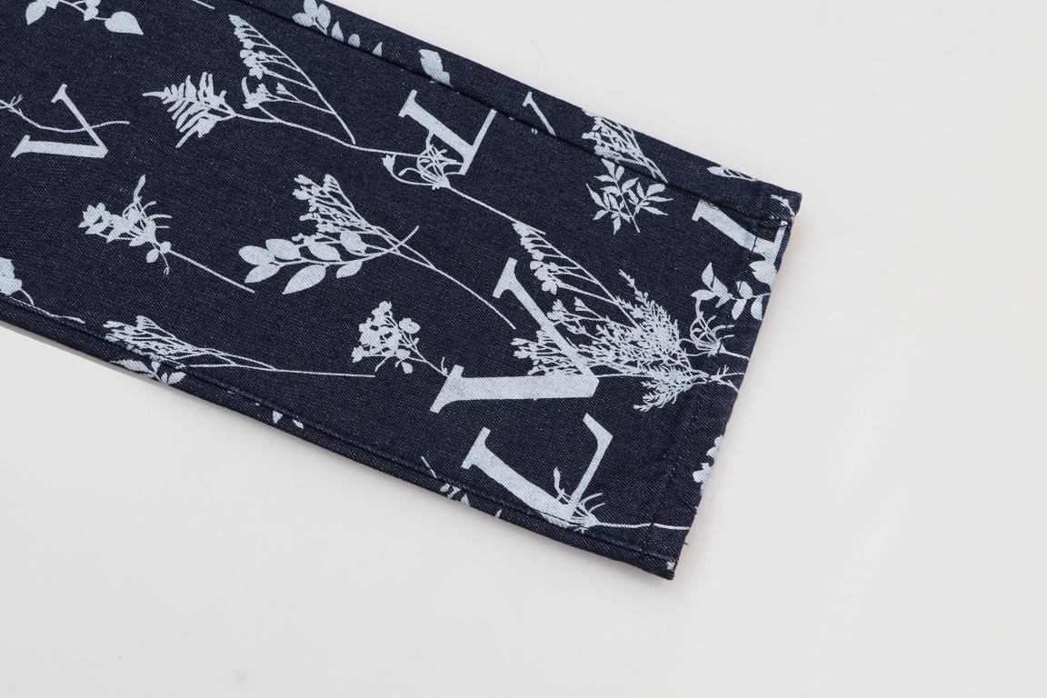 Wheat ears and leaves jacquard jeans Wheat ears and leaves jacquard jeans