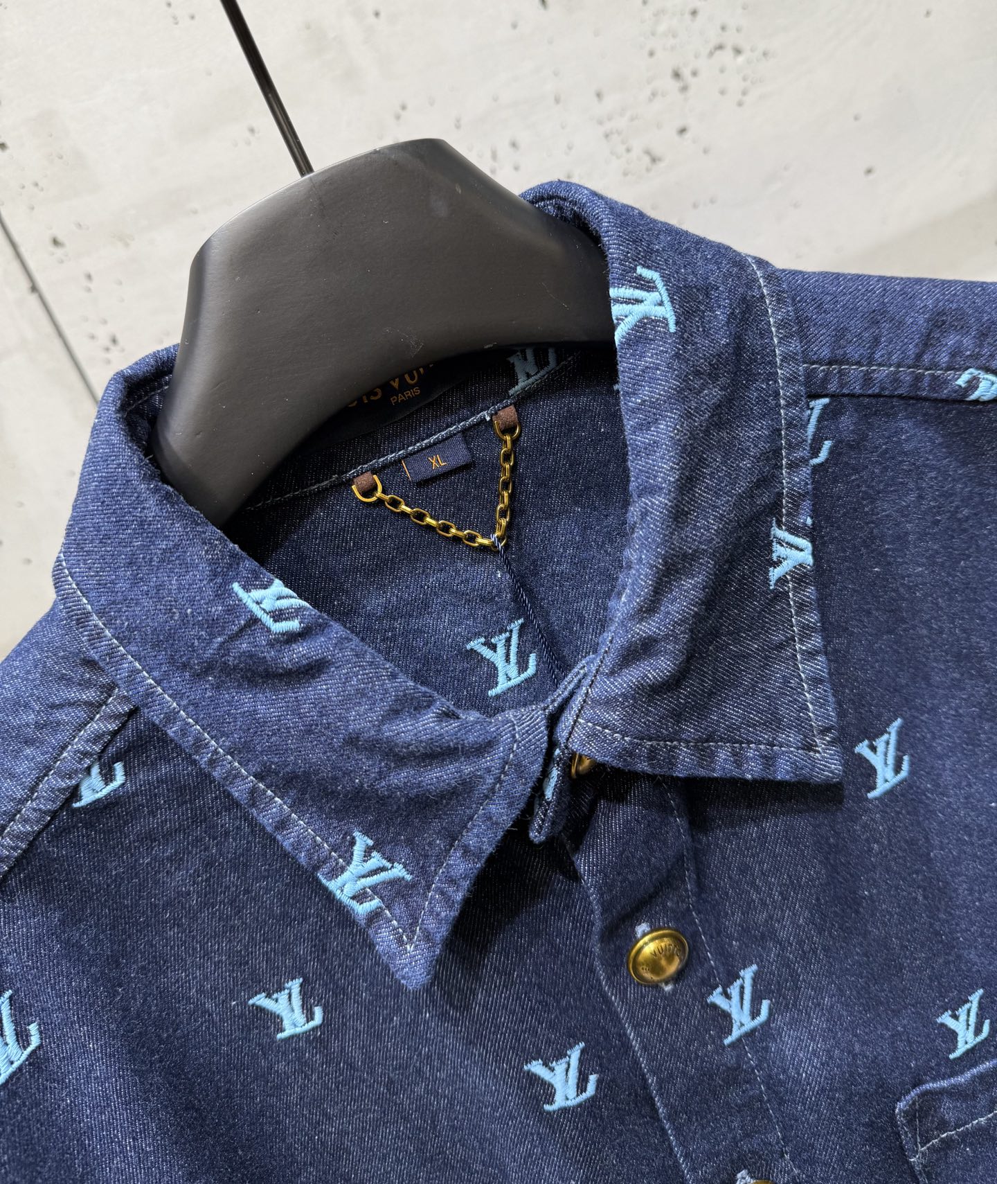 Full letter embroidered denim set Full letter embroidered denim set