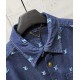 Full letter embroidered denim set Full letter embroidered denim set