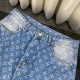 Classic washed blue jacquard jeans Classic washed blue jacquard jeans