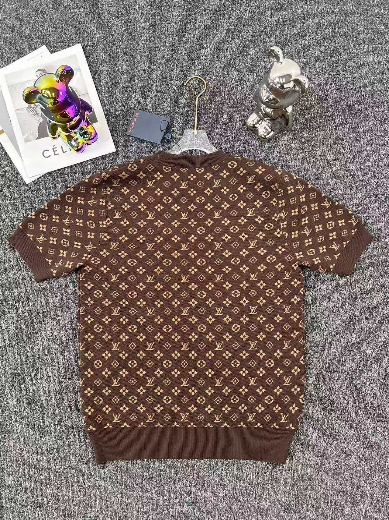 full print short-sleeved knitted t-shirt full print short-sleeved knitted t-shirt