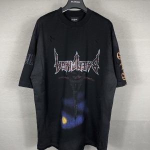 Wash gradient pattern t-shirt