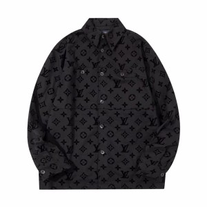 Cotton jacket style long sleeve shirt