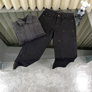 2025ss steel print jeans