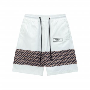 Stripe splicing casual shorts