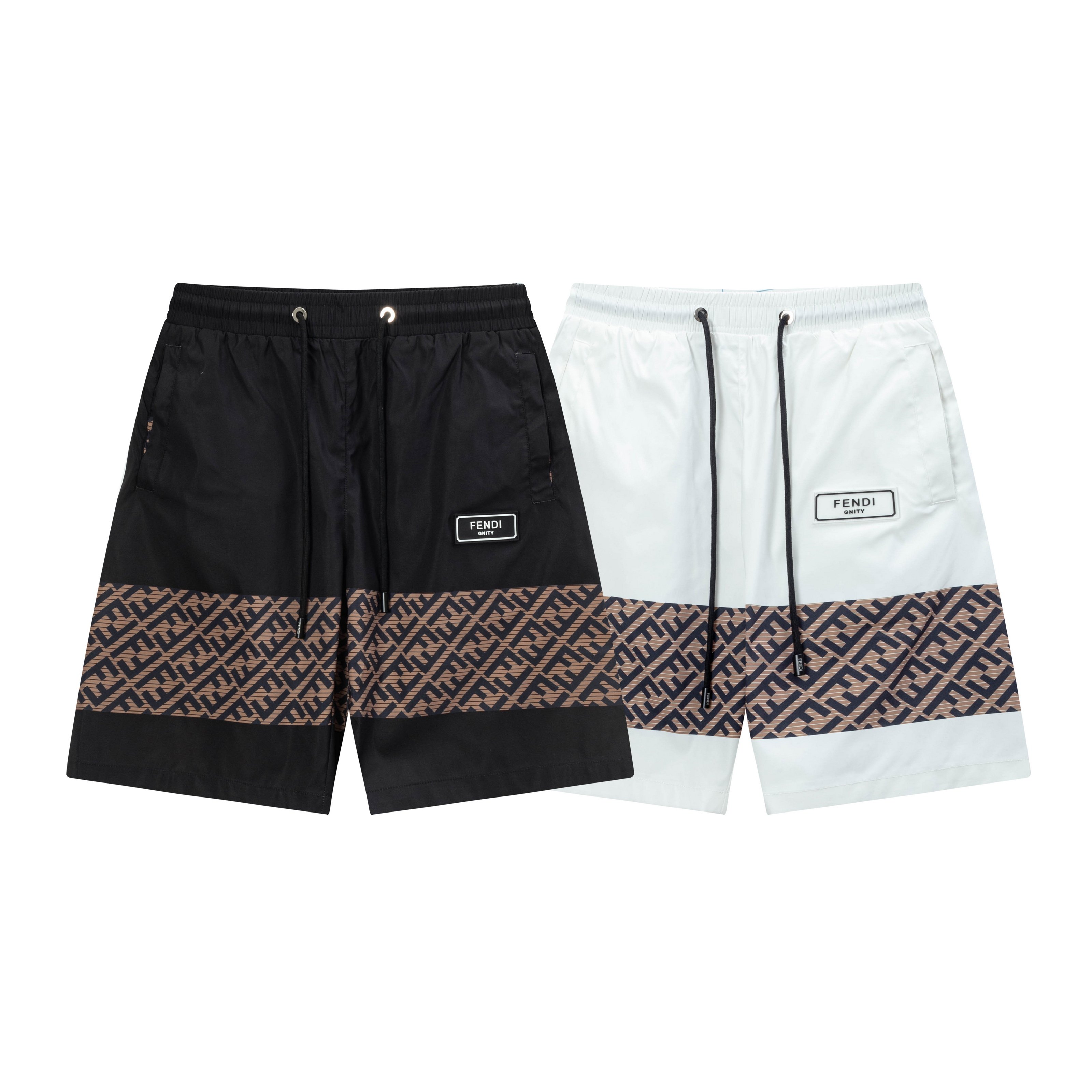 Stripe splicing casual shorts Stripe splicing casual shorts