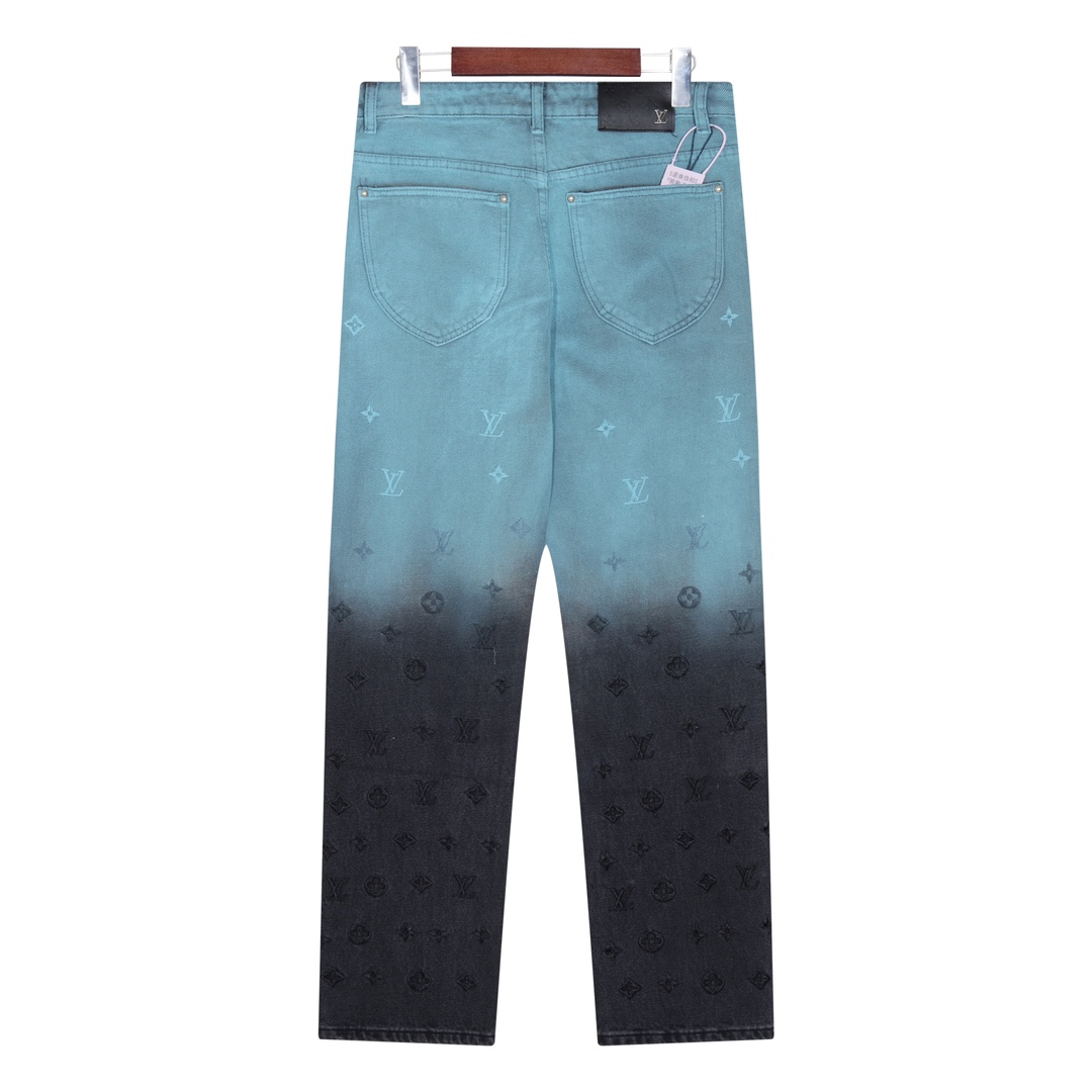 Fade color embroidered jeans Fade color embroidered jeans