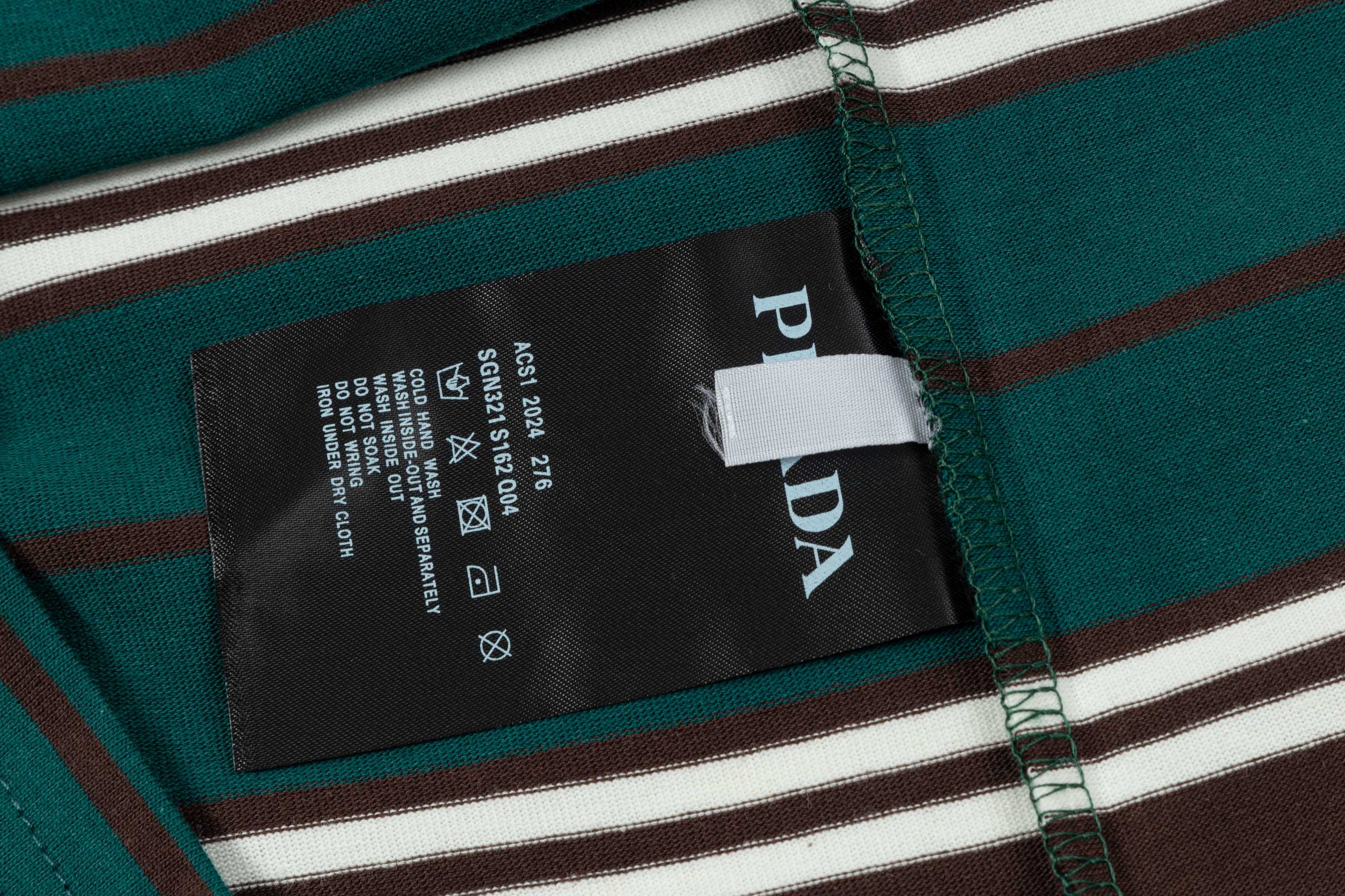 New contrasting striped embroidered T-shirt New contrasting striped embroidered T-shirt