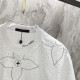 Embroidery band drill personality t-shirt Embroidery band drill personality t-shirt