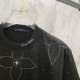 Embroidery band drill personality t-shirt Embroidery band drill personality t-shirt