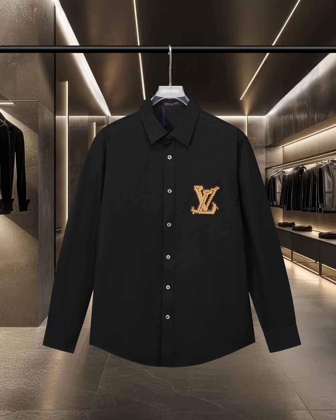 High quality embroidered long-sleeved shirt High quality embroidered long-sleeved shirt