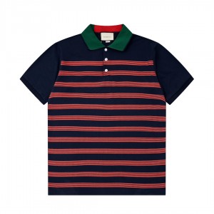 Contrasting embroidered polo shirt