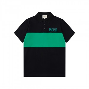Simple embroidered polo shirt