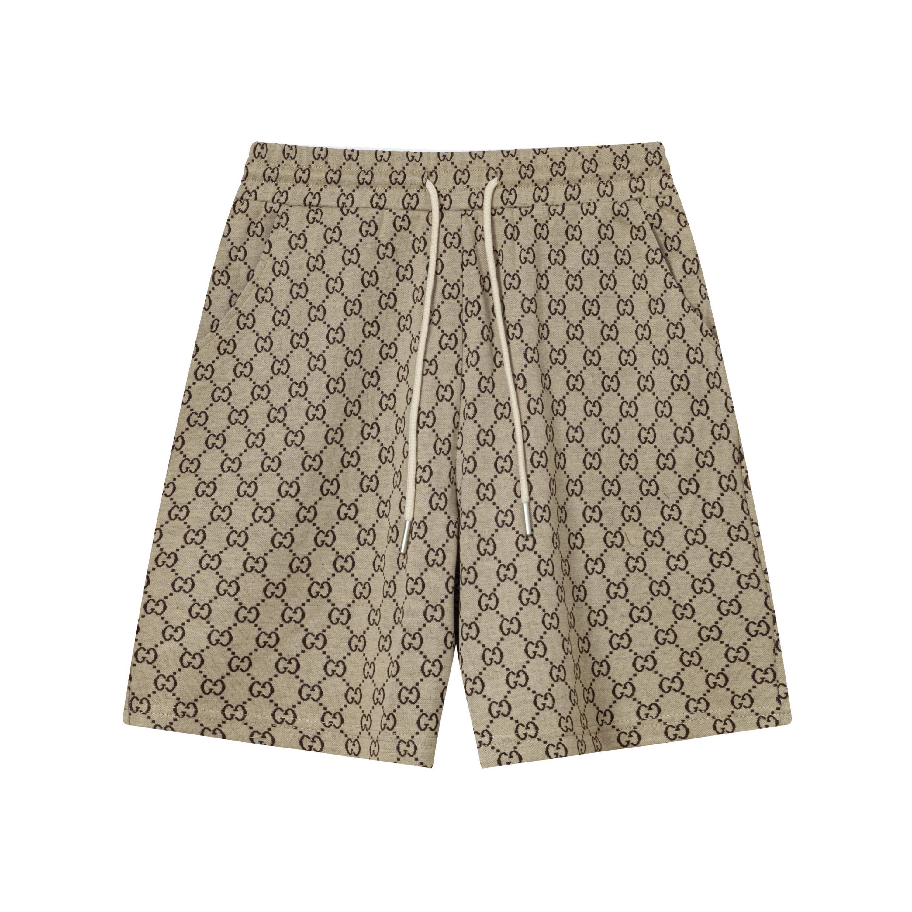 Summer new full logo knitted shorts Summer new full logo knitted shorts