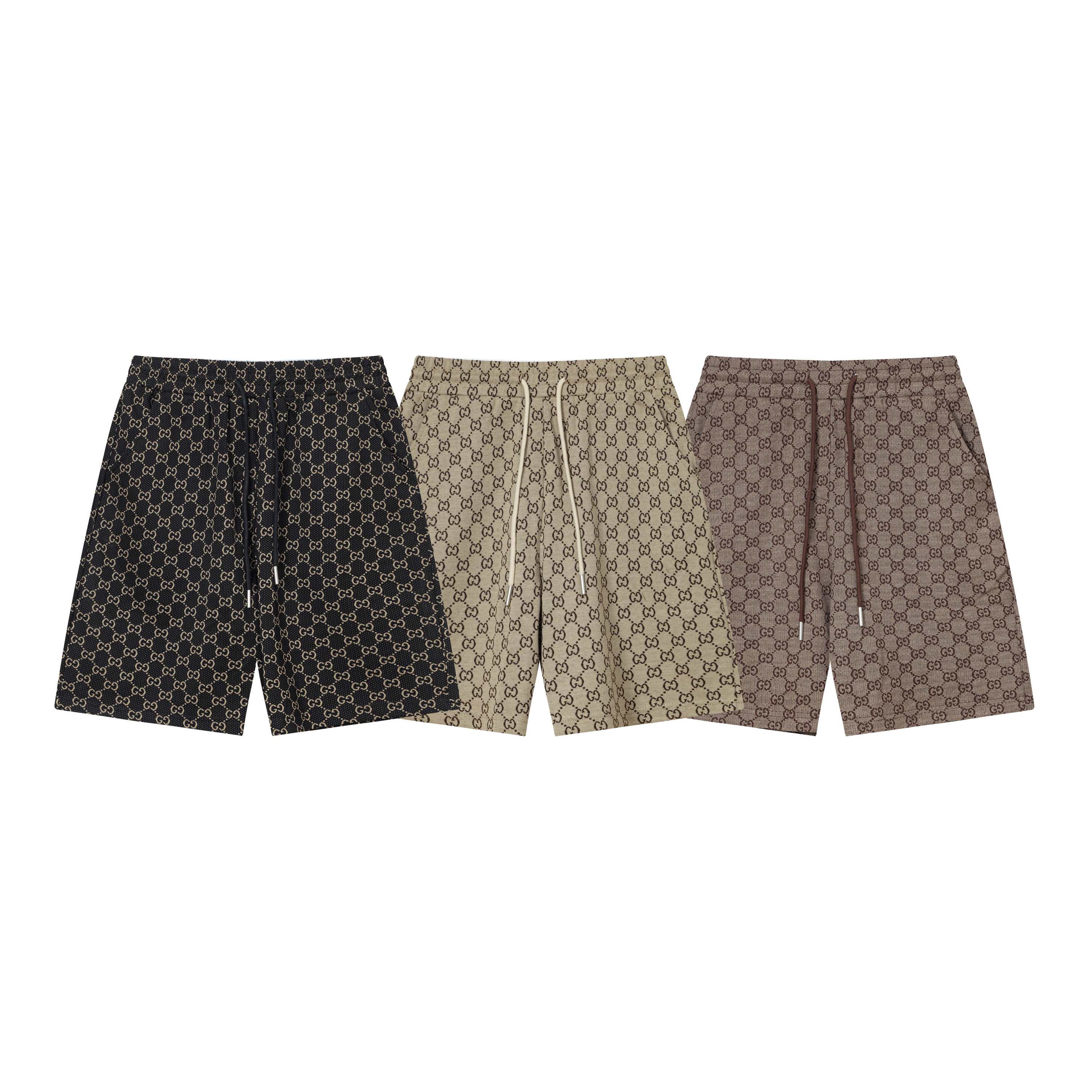 Summer new full logo knitted shorts Summer new full logo knitted shorts