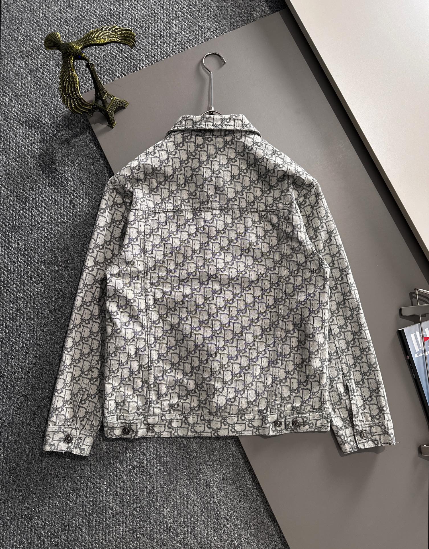 High-end jacquard craft denim jacket High-end jacquard craft denim jacket