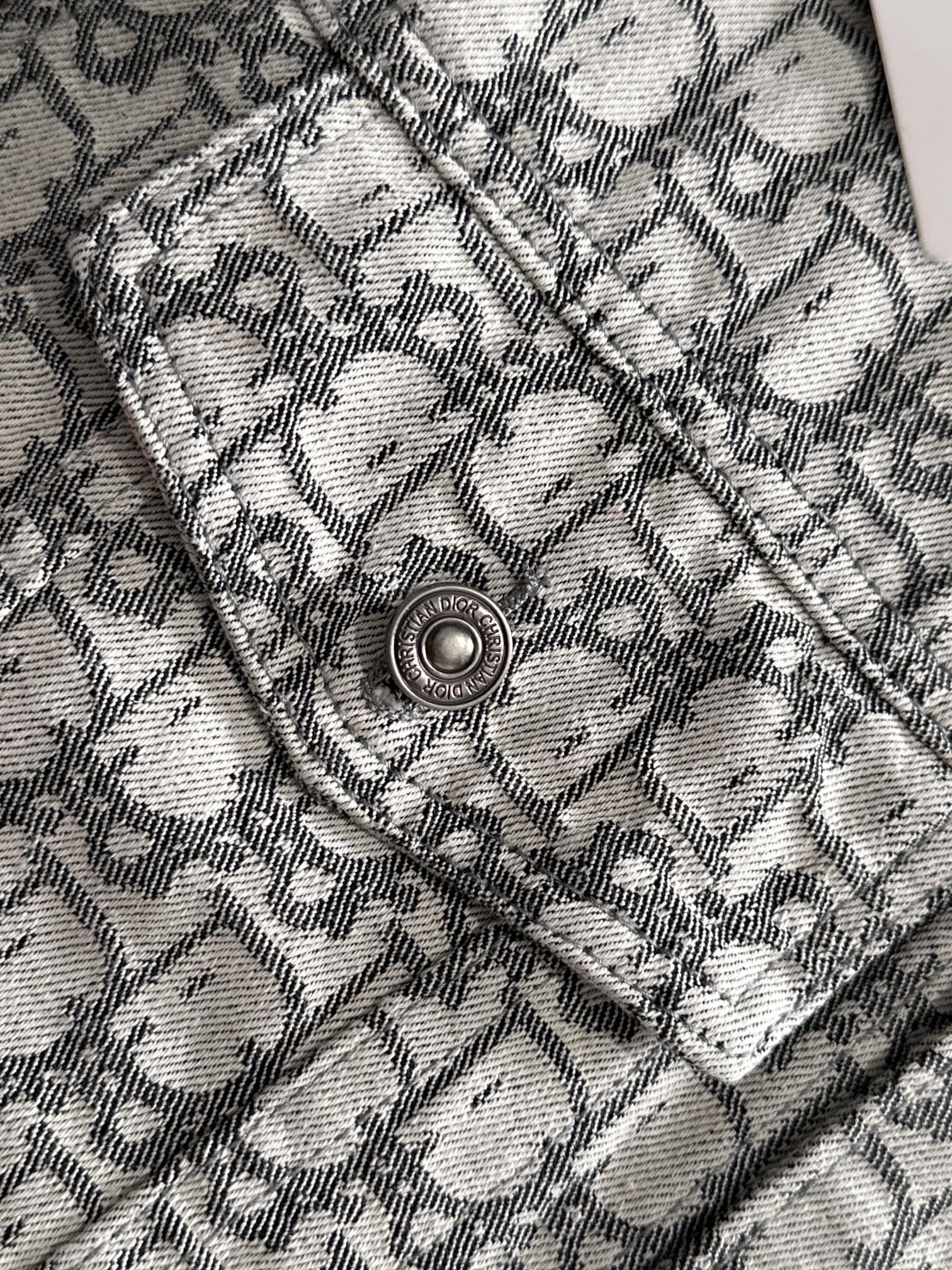 High-end jacquard craft denim jacket High-end jacquard craft denim jacket