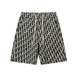 Full printed elastic casual shorts