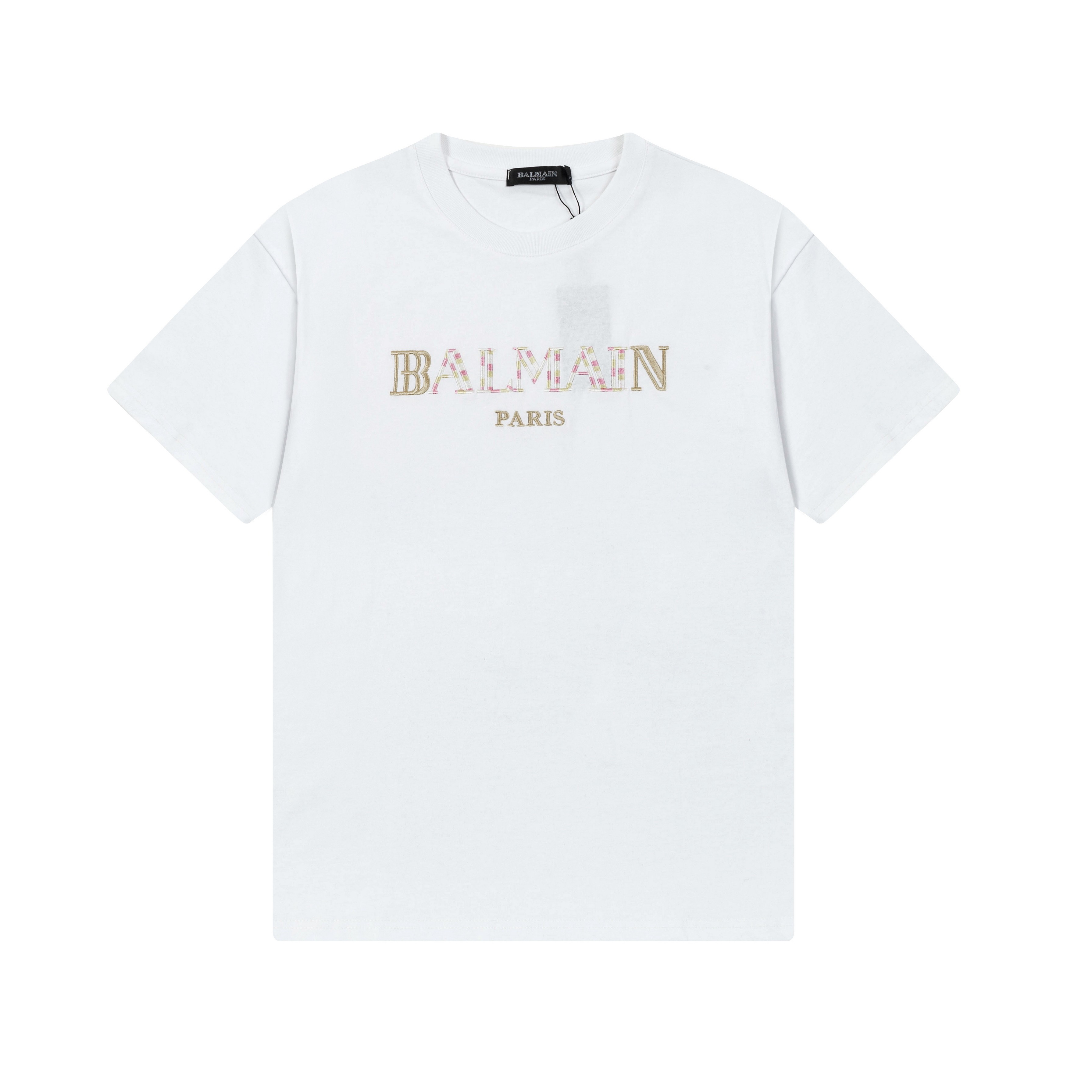 Colorful embroidered pure cotton t-shirt Colorful embroidered pure cotton t-shirt