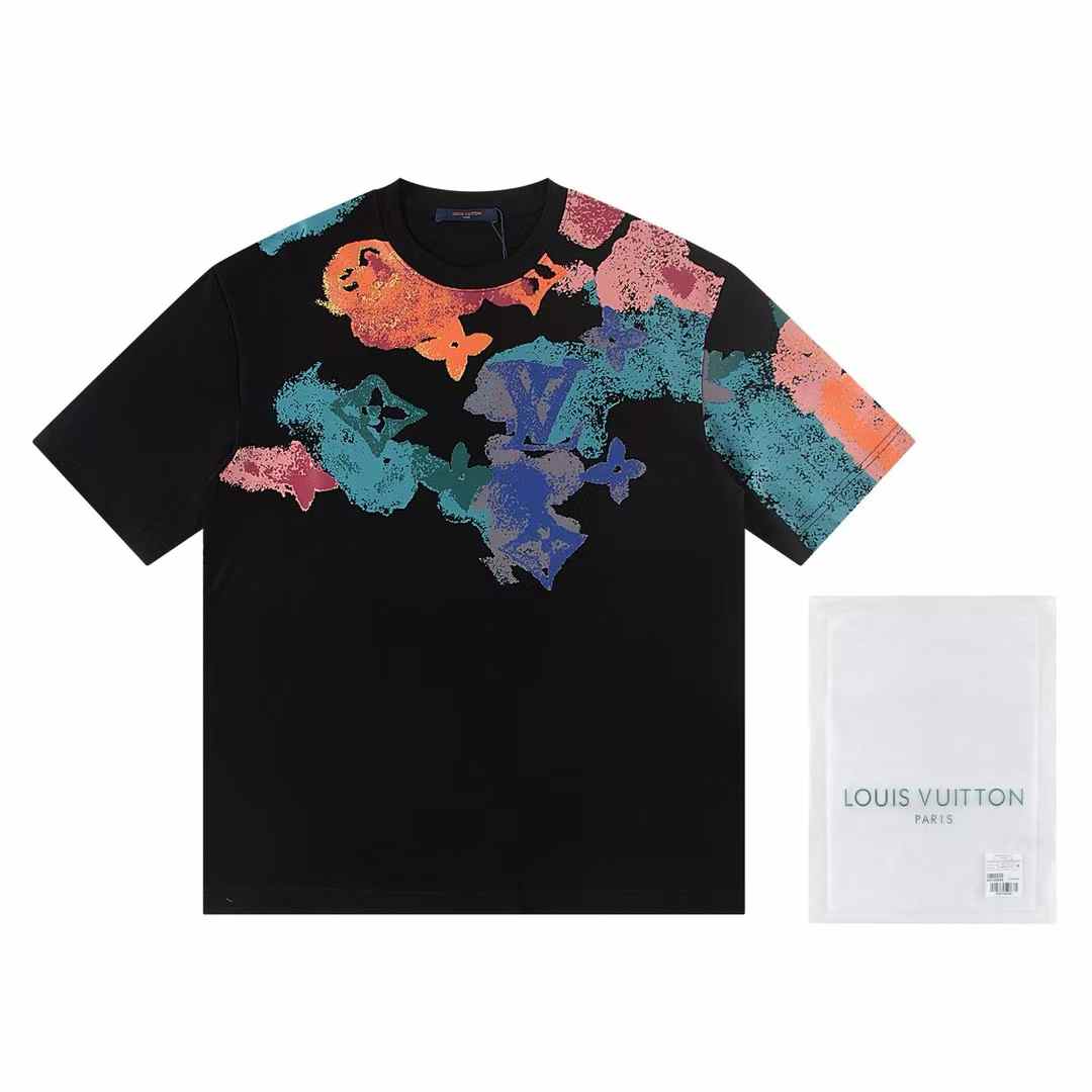 Ink splashing print t-shirt Ink splashing print t-shirt